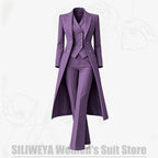 Women's Tailored Two-Piece Blazer and Pants Suit