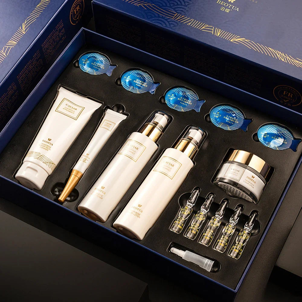 Caviar 15-Piece Facial Skincare Set Hydrating Anti-Aging Routine