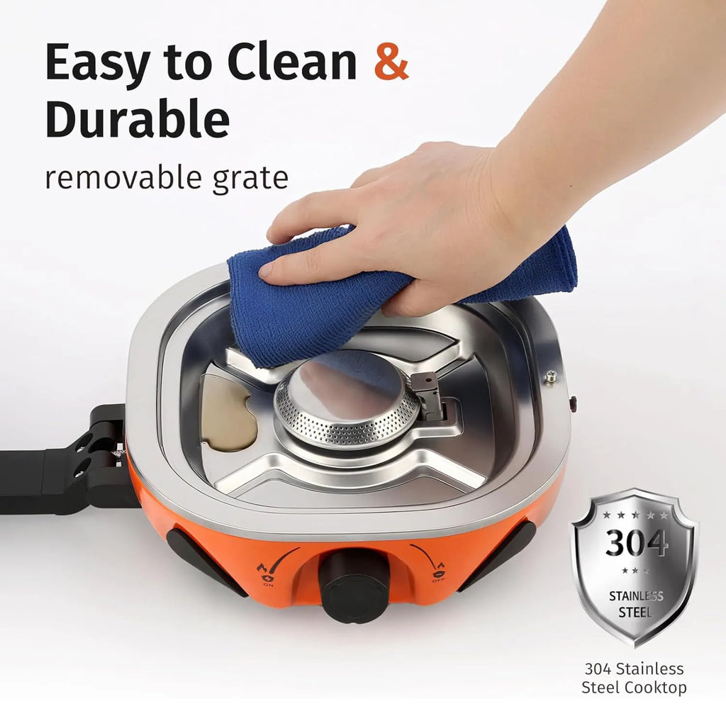 Propane Camping Stove and Portable 2 Burner Outdoor Gas Cooker
