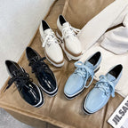 Women's Platform Slip-On Brogue Loafer Creepers