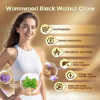 Wormwood Black Walnut Clove Capsules 6600mg Herbal Blend Supplement