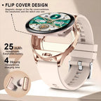 Two-in-One Smartwatch with Built-In Wireless TWS Earbuds 1.43 Inch Screen
