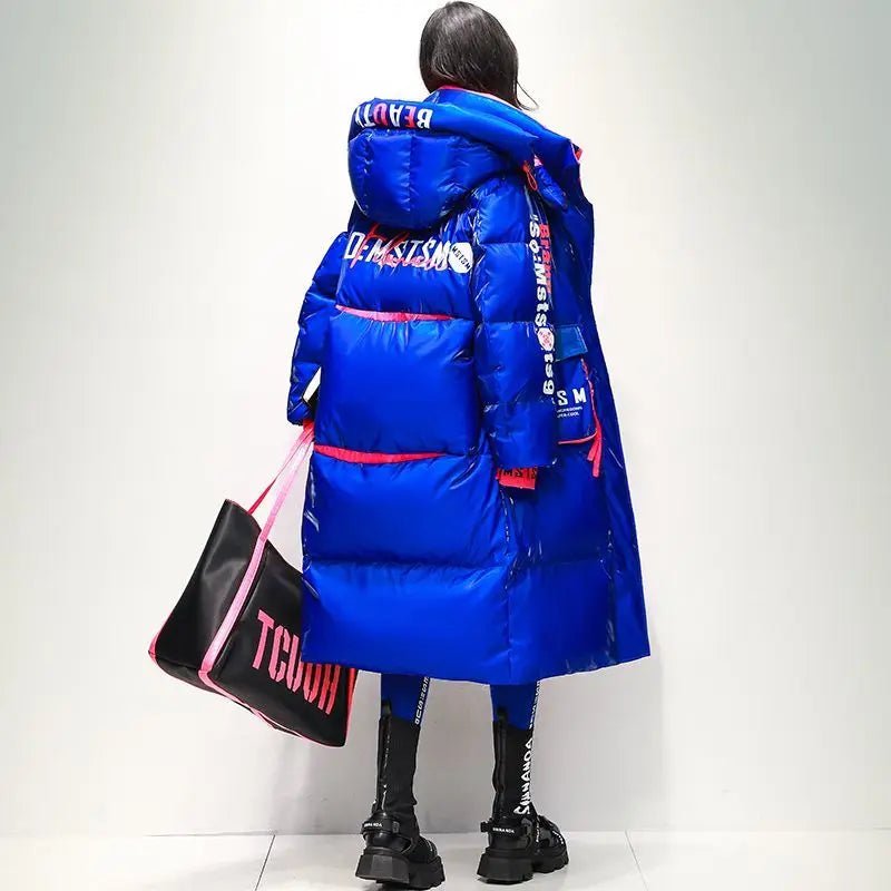 Women's Thick Warm Hooded Down Parka Coat