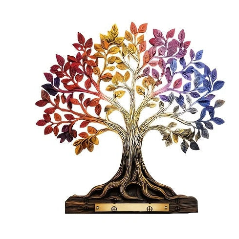 Tree of Life Wooden Wall Key Hanger and Hanging Decoration