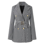 Women's Double Breasted Belted Blazer Dress