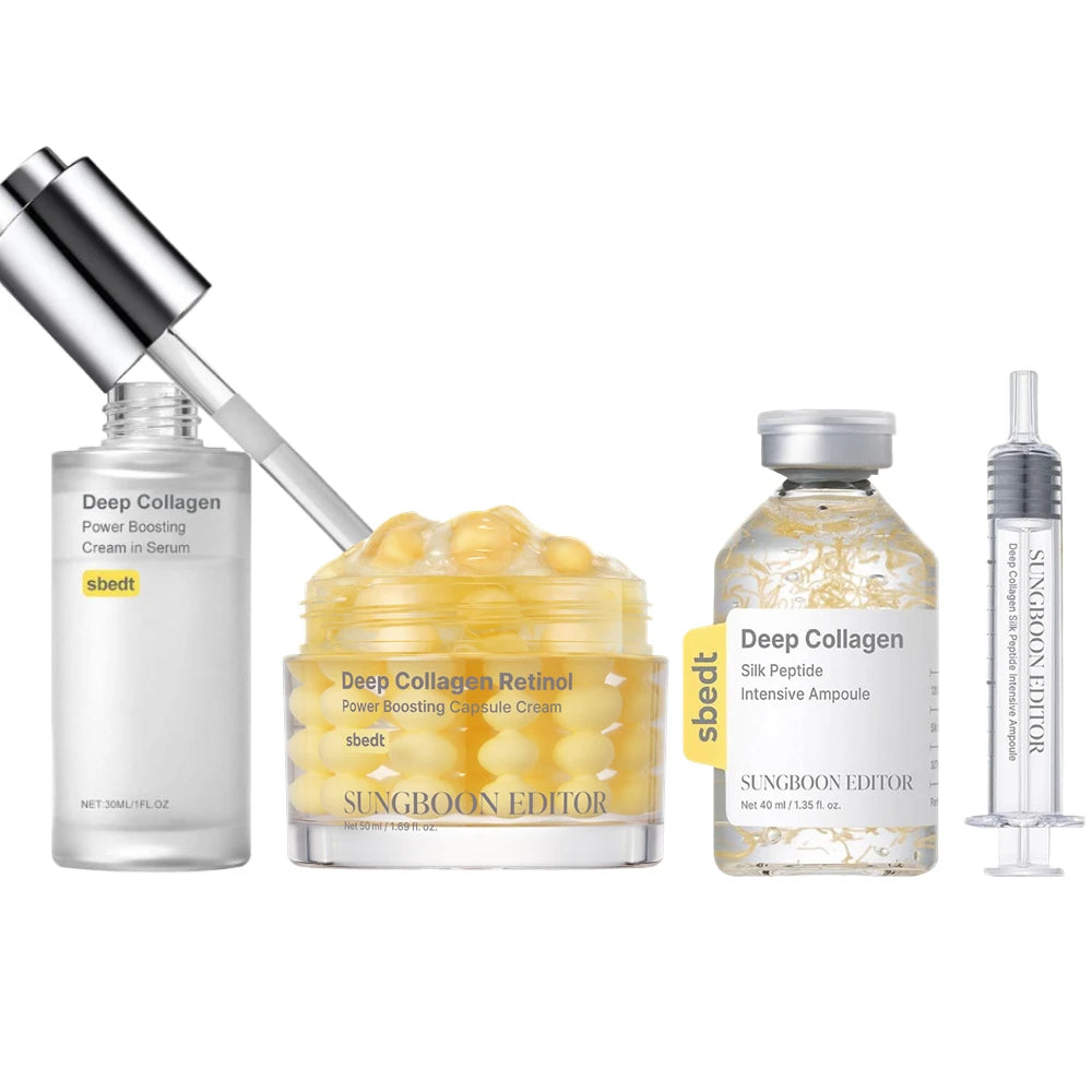 Korean Collagen Peptide Skin Care Kit Anti-Aging Serum and Cream