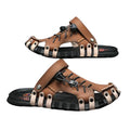 ADMAR Men's Leather Sandals Casual Slip-On Breathable Shoes
