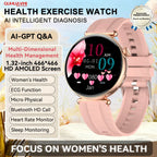 Women's 1.32 Inch AMOLED Screen Luxury Diamond Smartwatch