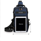 Men's Tactical Outdoor Oxford Crossbody Chest Bag