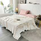 Thick Warm Faux Rabbit Fur Blanket and Soft Plush Throw
