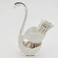 Swan Tableware Holder and Stainless Steel Utensil Stand