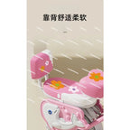 Kids' Foldable Bicycle with Basket and Safety Guardrail