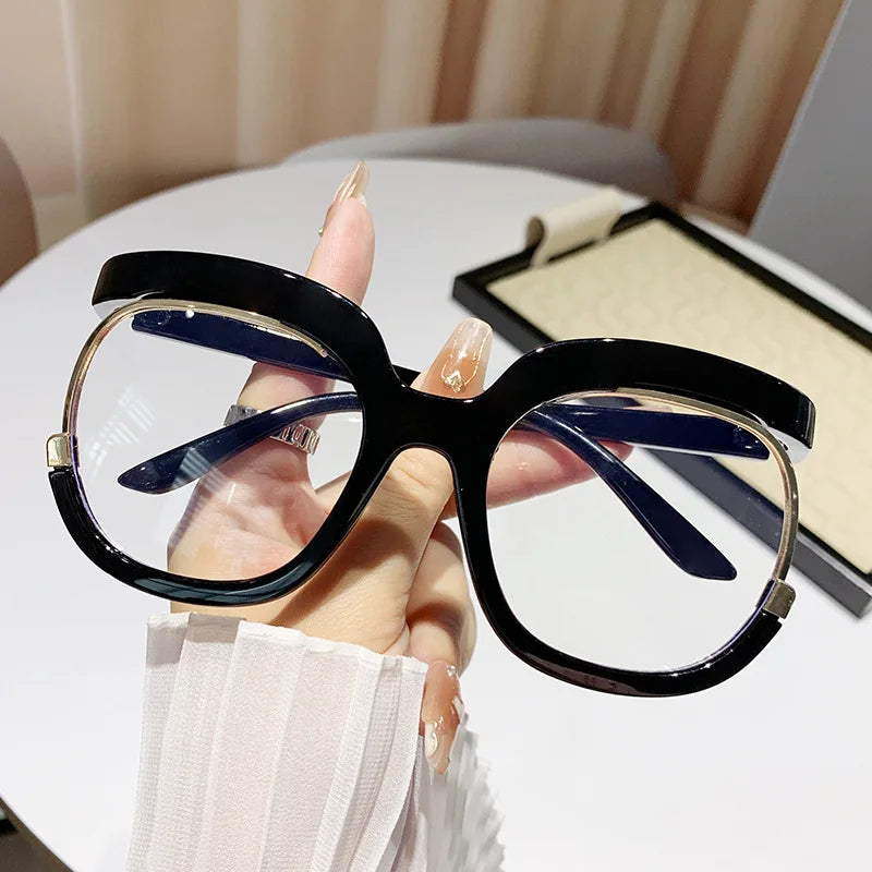 Women's Trendy Round Frame Oversized Reading Glasses