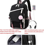 Girls' Cute Kawaii Cartoon School Backpack