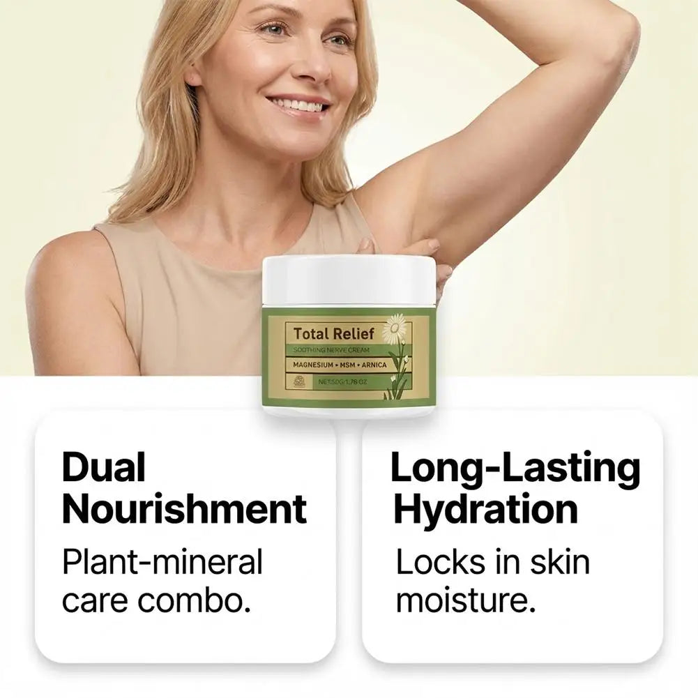 Unisex Magnesium Muscle & Nerve Relief Moisturizing Body Cream 1.8 oz