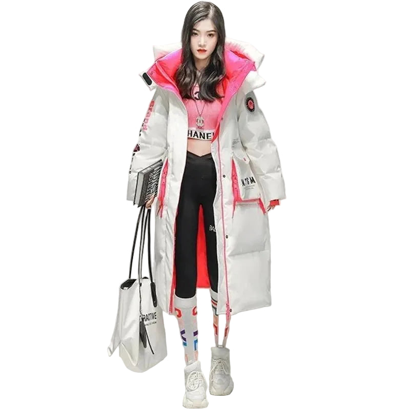 Women's Thick Warm Hooded Down Parka Coat
