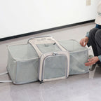 Expandable Double-Sided Pet Carrier Bag Breathable Travel Tote for Cats and Small Dogs