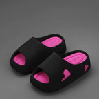 Women's Heart Pattern EVA Cloud Slipper Slides Platform