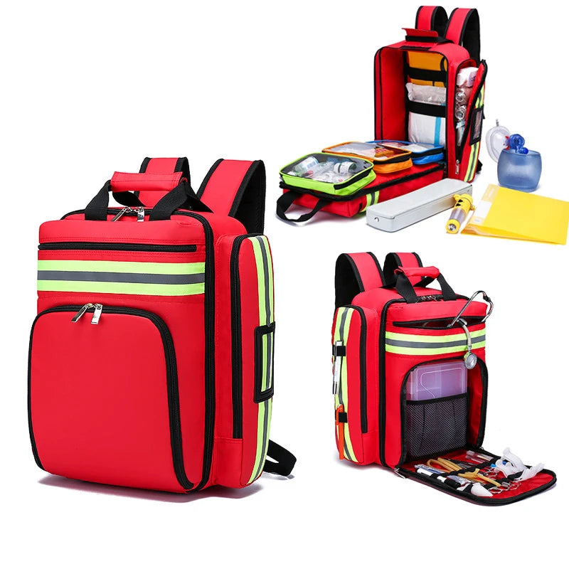 Emergency Rescue Backpack with Multi-Layer Storage
