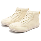 Unisex Mid-Top Canvas Wide Toe Box Barefoot Walking Shoes