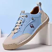 Women's Handmade Leather Casual Shoes British Style Retro Sneakers