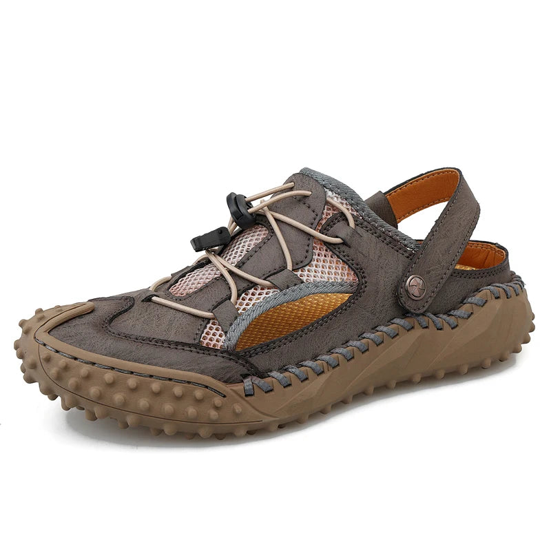 Men's Casual Mesh Outdoor Sandals Lightweight Non-Slip Beach Wading Shoes