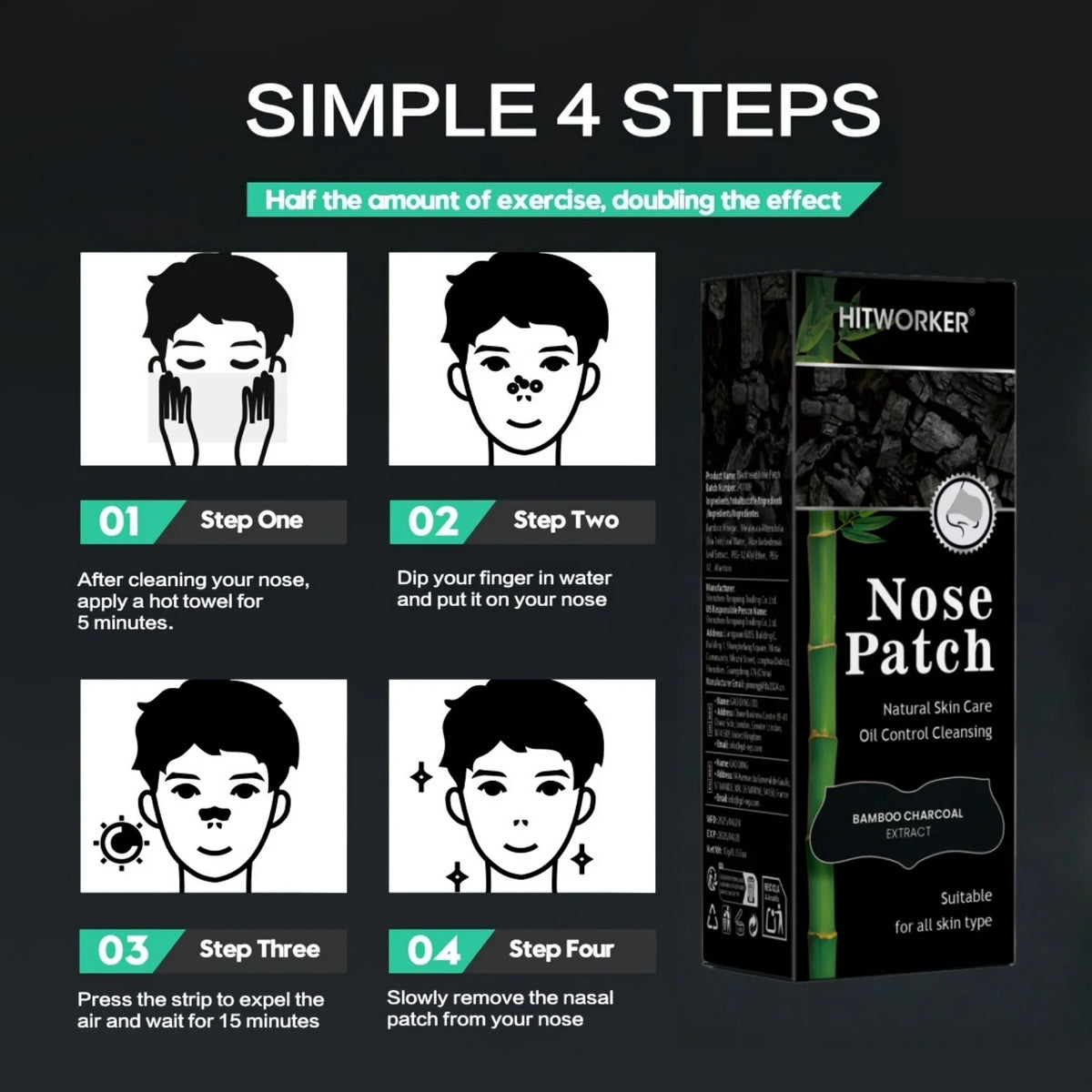 Unisex Alcohol-Free Nose Cleaning Pore Strips