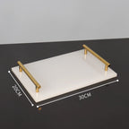 White Onyx Natural Marble Bathroom Accessory Set M28