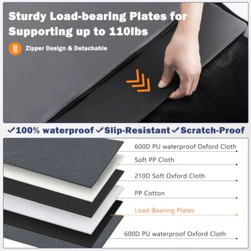 Waterproof Back Seat Extender Pet Car Hammock