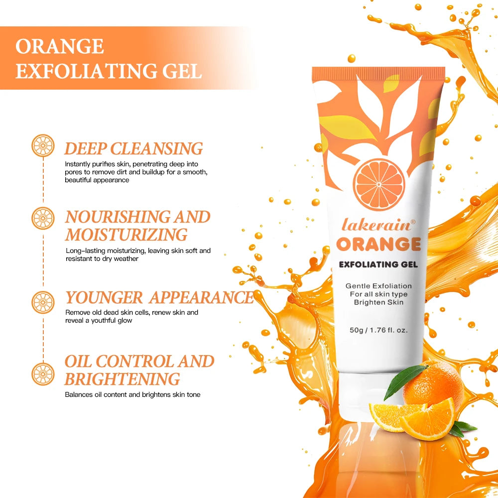 Unisex Brightening Exfoliating Peeling Gel Scrub 1.8 oz