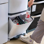 Double Layer Pedal Trash Can with Dry Wet Separation Lid