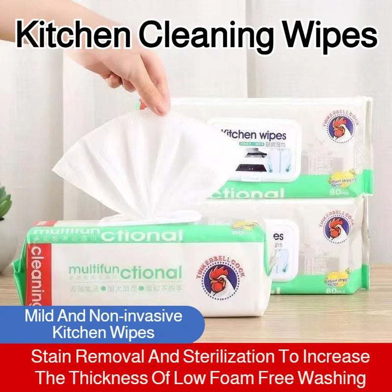 Multifunctional Heavy Duty Degreasing Wipes and Kitchen Towels