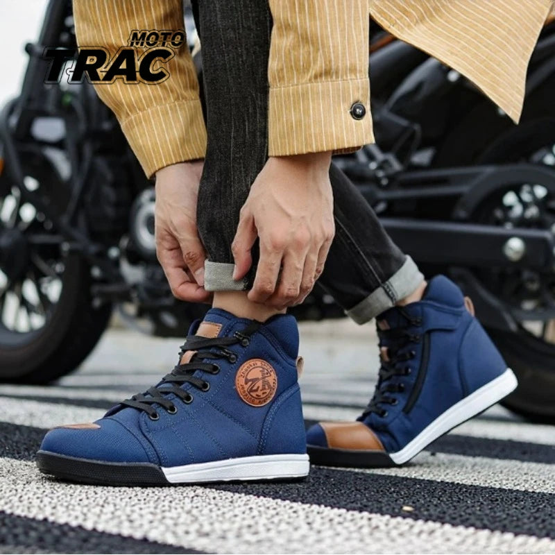 Unisex Anti-Slip Protective Motorcycle Riding Ankle Boots 0233