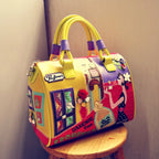 Women's Vintage Shoulder Bag Luxury Boston Handbag