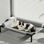Cooling Dog Cot Bed with Pillow Breathable Mesh Washable Pet Furniture