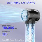 7-in-1 High Speed Ionic Hair Dryer Brush and Auto Curler Set