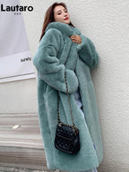 Women's Thick Warm Hooded Faux Fur Coat