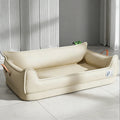 Orthopedic Leather Dog Bed Sofa with Non-Slip Bottom and Waterproof Washable Cushion