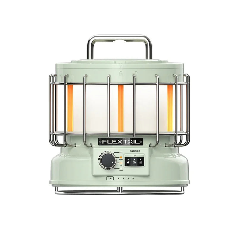 Vintage 3-in-1 Rechargeable Camping Lantern with 9600mAh Power Bank