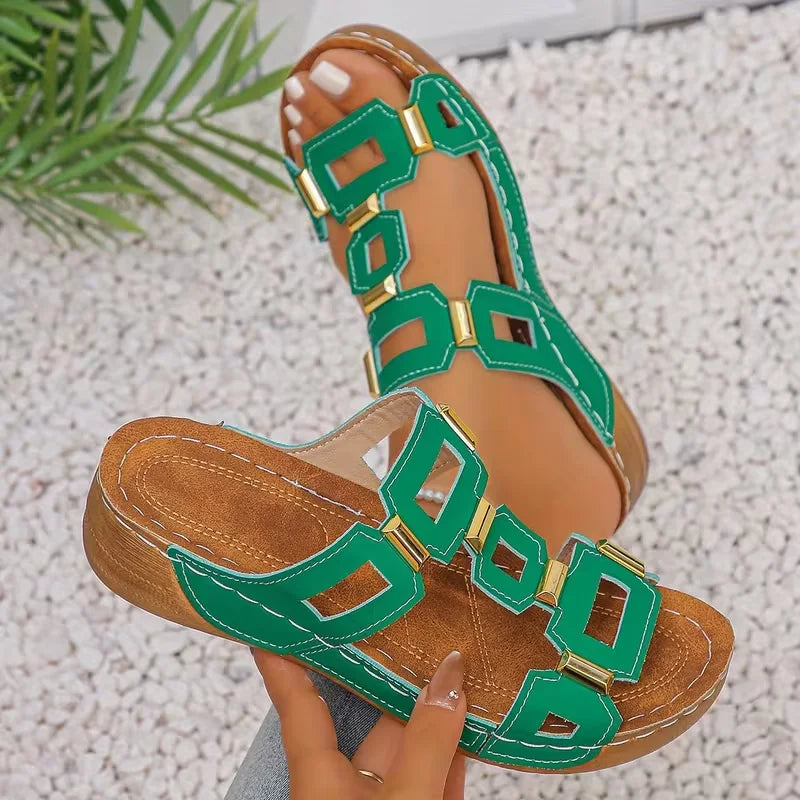 Wedge Sandals Women's Roman Style Open Toe Platform Summer Shoes