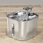 Stainless Steel Automatic Pet Water Fountain with Sensor and Filter for Cats and Dogs