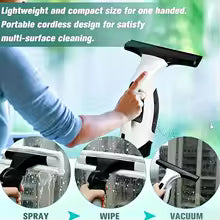 Electric Handheld Window Cleaner and Scrubber with Rechargeable Design