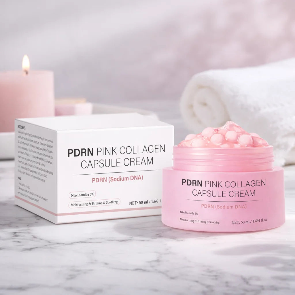 Unisex PDRN Pink Collagen Capsule Hydrating Face Cream