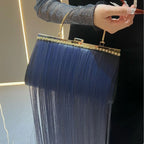 Women's Pleated Shell Pattern Clutch Shoulder Handbag