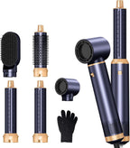 5-in-1 Hair Dryer Brush Negative Ion Air Styler Curler Set