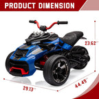 Kids 12V Battery Powered Electric Ride on ATV 3 Wheeler Toy Car