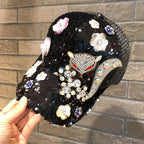 Sequin Duckbill Sun Hat Breathable Reflective Adjustable 22-23 Inch