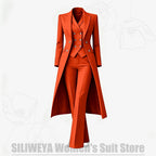 Women's Tailored Two-Piece Blazer and Pants Suit