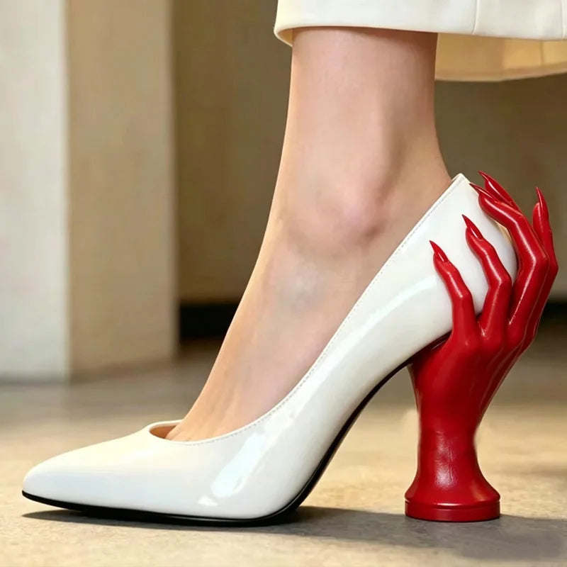 Women's Pointed Toe Hand Sculpted Heel Pumps