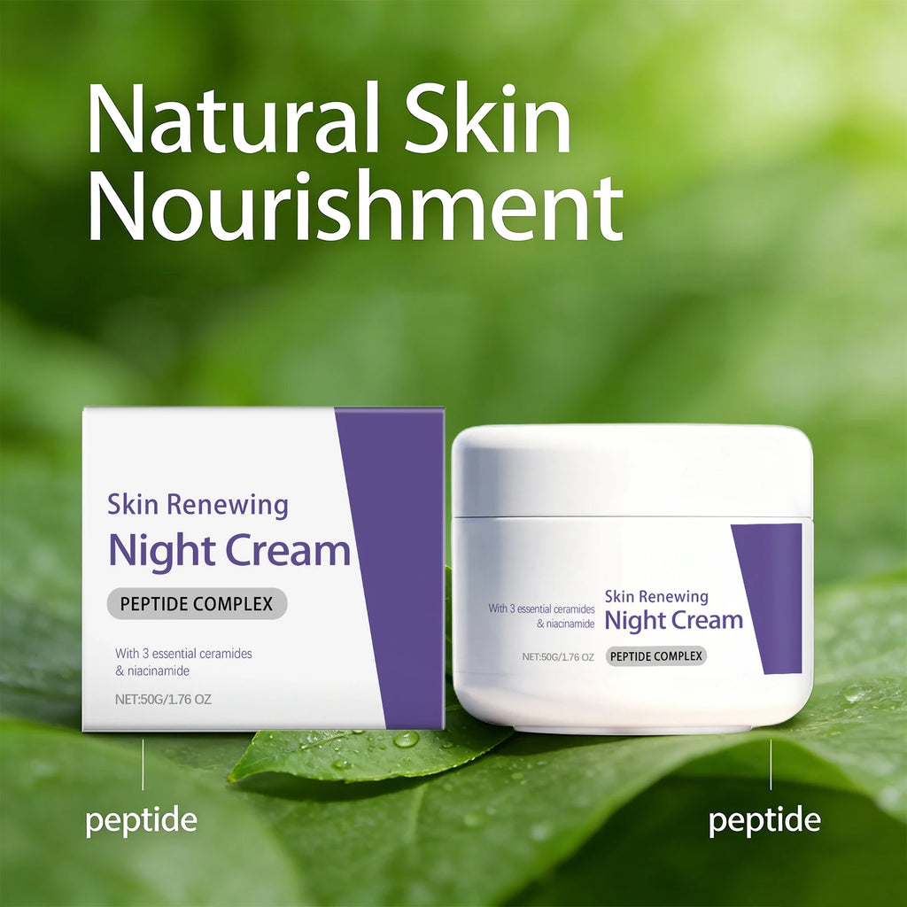 Unisex Nicotinamide & Ceramide Skin Renewing Night Face Cream 1.8 oz